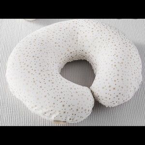 Ivory metallic star Boppy slipcover
